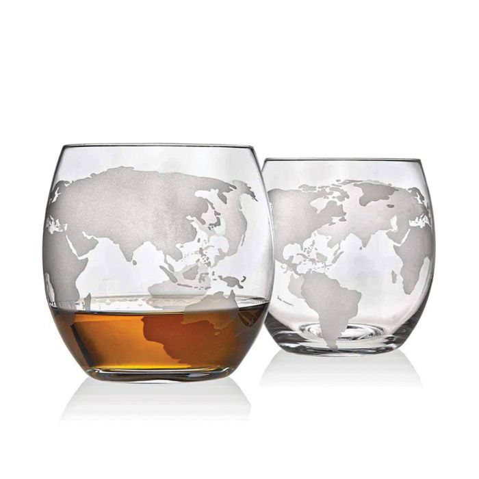 Globe Decanter Set - Whiskey Decanter Set