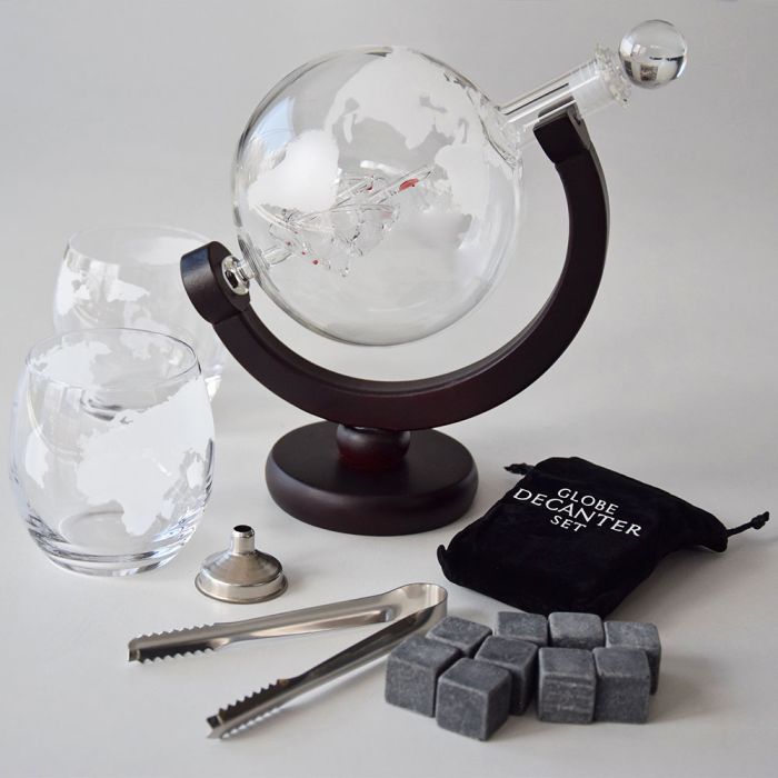 Globe Decanter Set - Whiskey Decanter Set