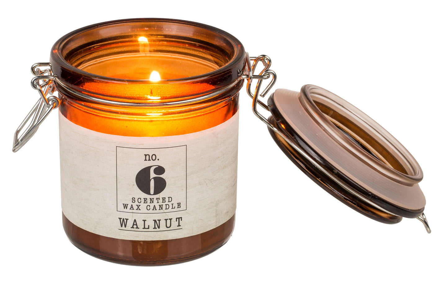 Walnut Scented Candle in Mason Jar