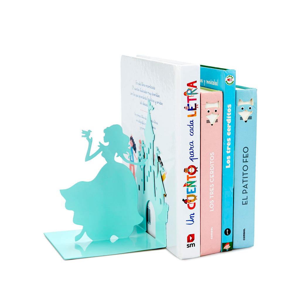 Bookend - Cinderella - Tuquoise - Metal