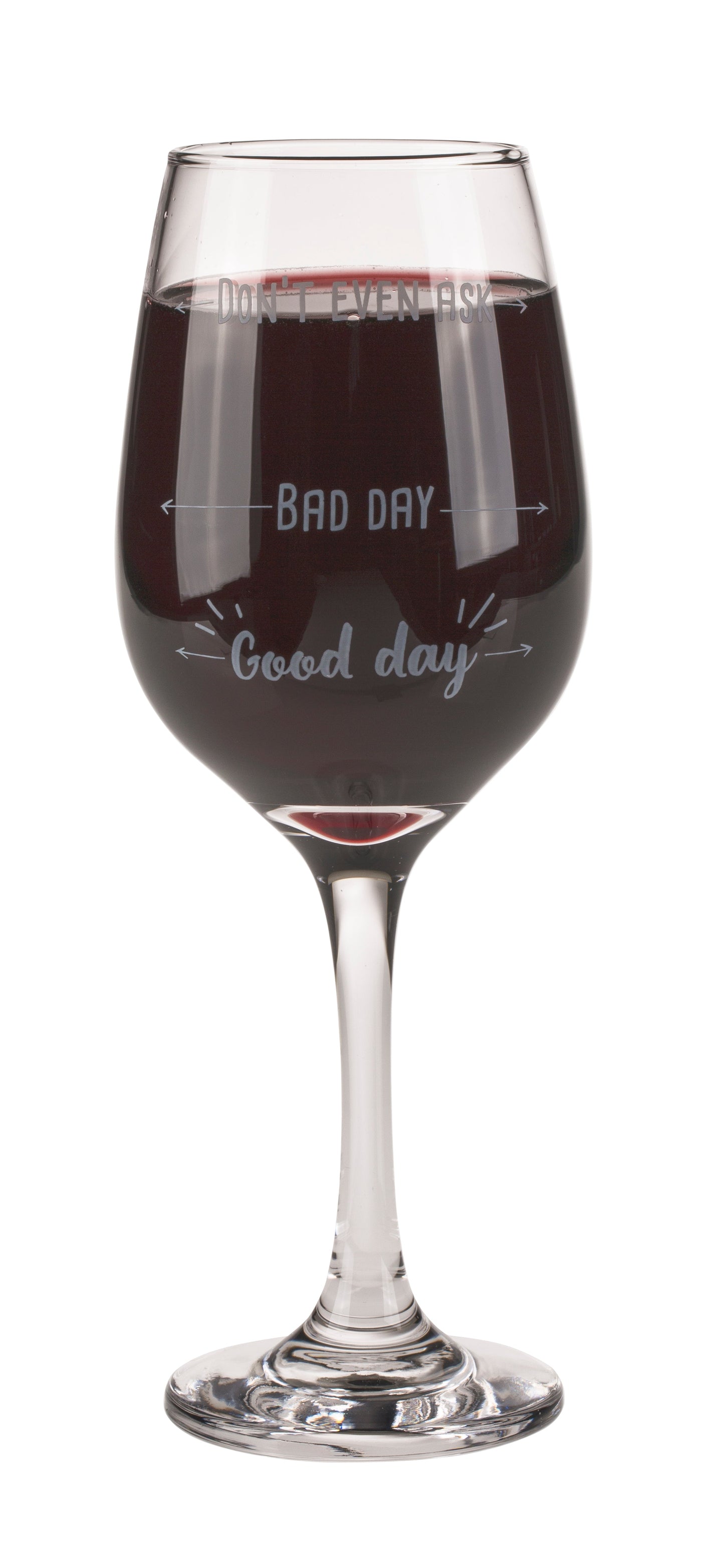 Wine Glass - Mood Barometer - Good day/ Bad Day/ Don't Even Ask