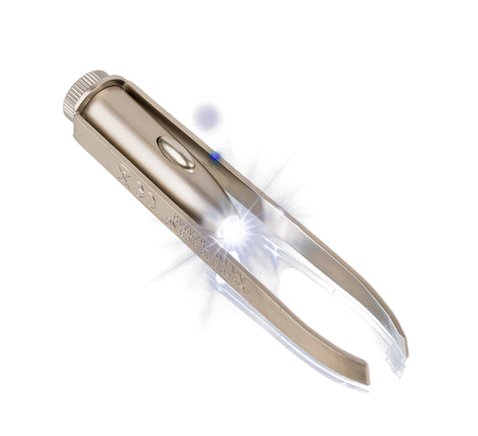 Stainless steel tweezer with LED