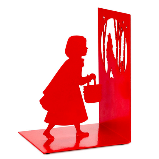 Bookend - Little Red Riding Hood- Red - Metal