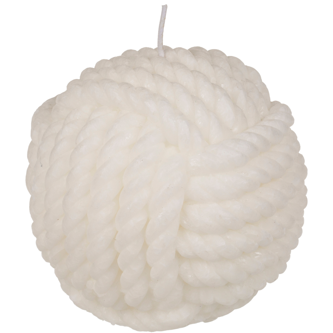 Candle - Rope Knot Ball Rope - Wax Candle