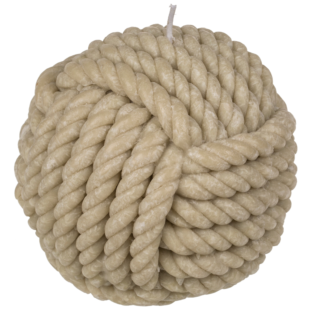 Candle - Rope Knot Ball Rope - Wax Candle