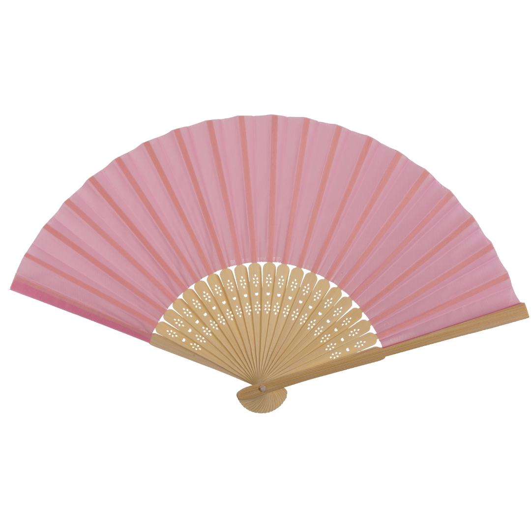 Pastel Bamboo Hand Held Fan - (Assorted)