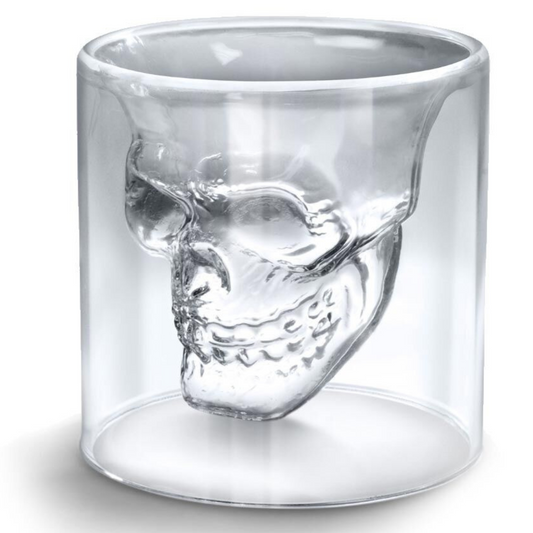 Shot Glass - Double Walled Skull - 60ml