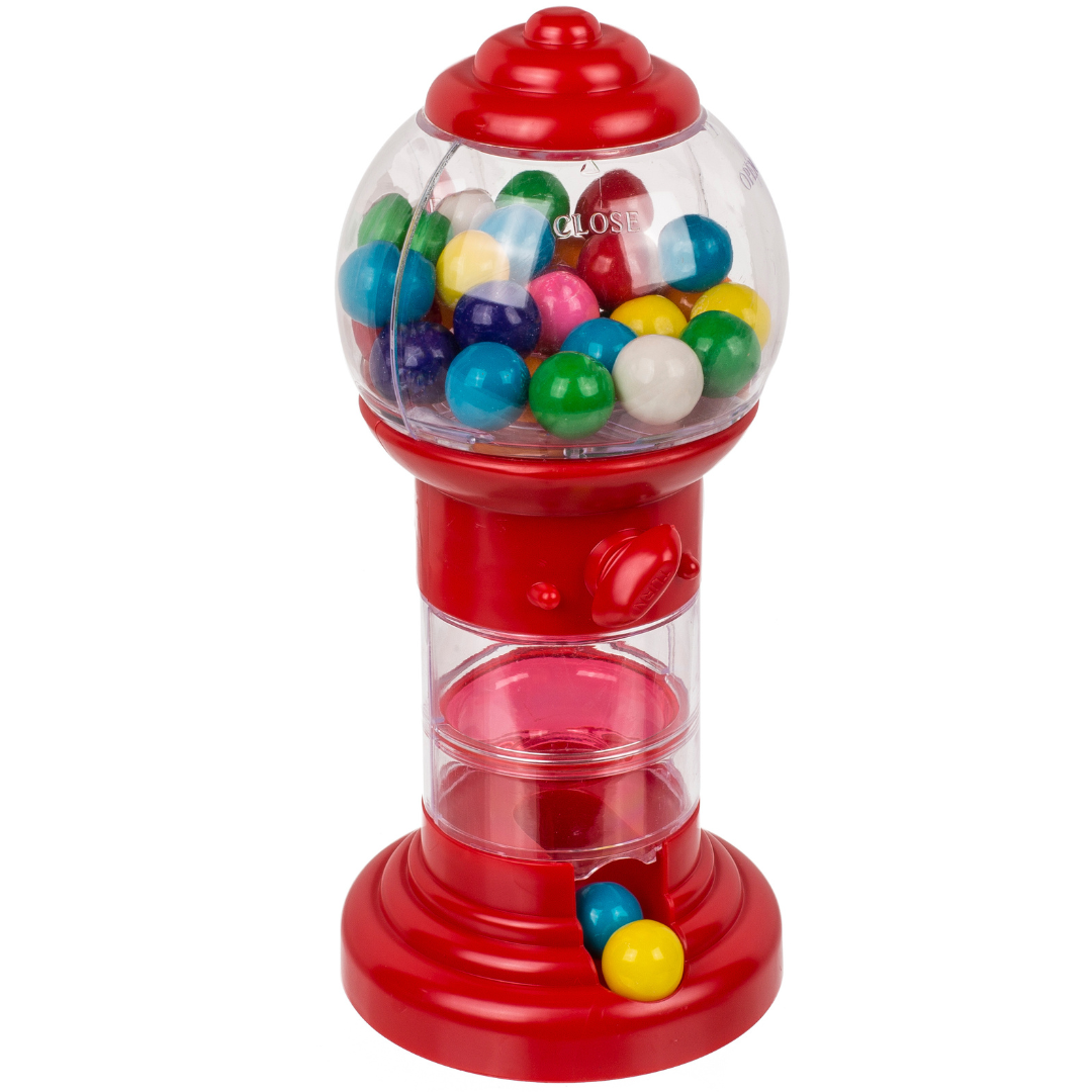 Mini Spiral Gum Ball Dispenser - Gum balls included - 19cm