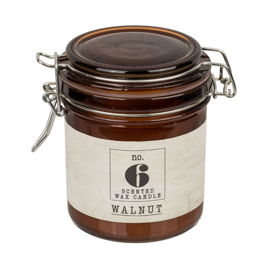Walnut Scented Candle in Mason Jar