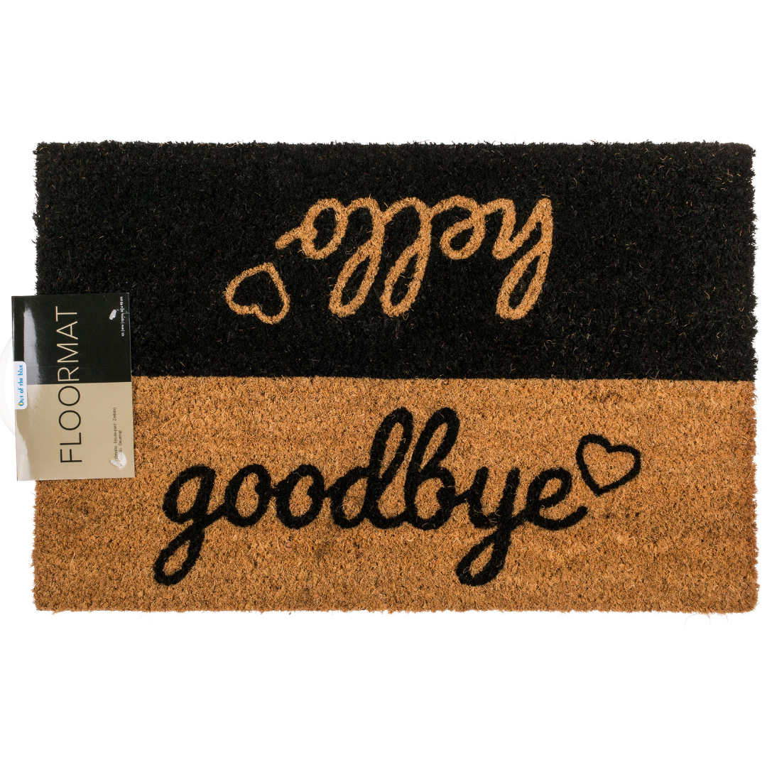 Hello Goodbye Doormat - Indoor/ Outdoor
