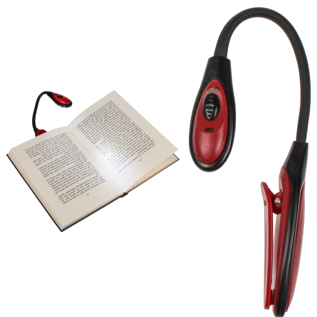 LED Reading Light with Clip - Flexible (Assorted Colours)