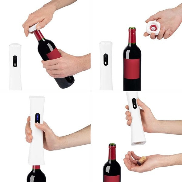 Electric Corkscrew - Wine Minnim - White
